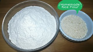 Chawal ka AttaHow to make Rice Flour At HomeGhar per bnae chawal ka Atta [upl. by Nilyram]