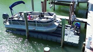 Floating Drive On Pontoon Dock From Gulf Stream Docks [upl. by Hearn]