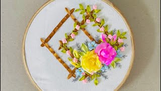 Gorgeous Ribbon Embroidery Design [upl. by Annam]