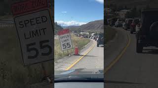 Eagle Vail I70 West construction standstill [upl. by Hgielrebma393]