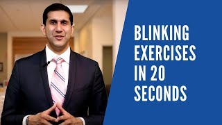 Digital Eye Strain amp Dry Eyes Blinking Exercises In 20 Seconds Subscribe For More Info [upl. by Felipa418]