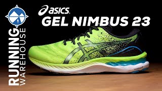 ASICS Gel Nimbus 23 First Look  Soft Cushioning Premium Comfort and LOTS of Gel [upl. by Poul]