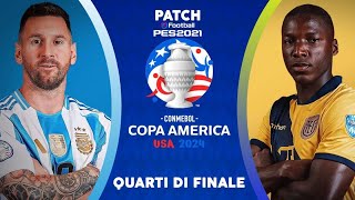 eFootball PES 2021 SEASON UPDATECOPA AMÉRICA 2024  ARGENTINA 🆚 ECUADOR [upl. by Rozamond]