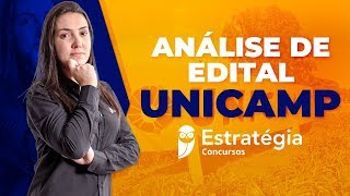 Concurso UNICAMP Análise de Edital [upl. by Storm]