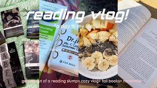 cozy fall reading vlog🎃🍁a day in my life relaxing november days getting out of book slump [upl. by Marty62]