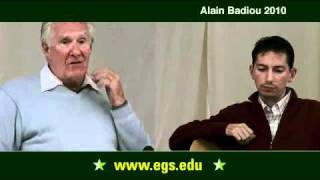 Alain Badiou Questions and Answers Part I 2010 [upl. by Walli]