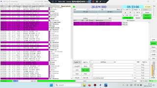 10m FT8 vertical 50MHz dipole 0530utc 08112024 [upl. by Carey]