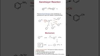 sandmeyer reaction or mechanism short Neet2022chemistry [upl. by Nazarius]