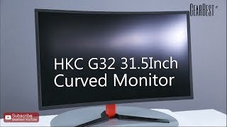 HKC G32 315 inch Curved Monitor  Gearbestcom [upl. by Merfe208]