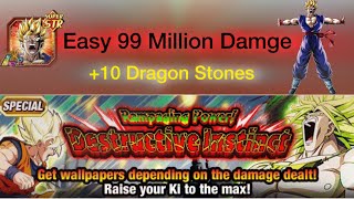 A LITTLE ANNOYING BUT 10 Stones Easy 99999999 DAMGE WITH SSJ STR GOHAN…THE NEW ONE [upl. by Louanne]