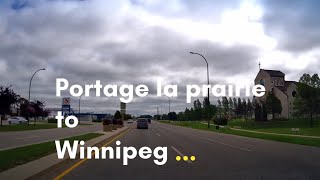 Portage la prairie to Winnipeg Manitoba Canada 🇨🇦 [upl. by Ailel]