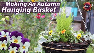 How To Make Autumn Hanging Baskets Make Your Own DIY Easy Fill Basket [upl. by Gustave]