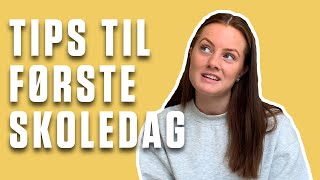 TIPS TIL FØRSTE SKOLEDAG PÅ FOLKEHØGSKOLE [upl. by Procter934]