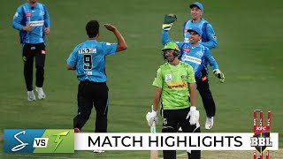 All out 15 Strikers sink Thunder to record T20 low  BBL12 [upl. by Brandwein]