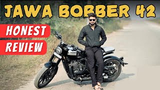 Jawa Bobber 42 Ownership Review  Pros and Cons  Harryvermaa [upl. by Ahtnicaj]