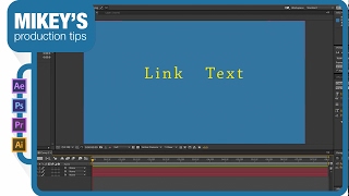 Text Link After Effects Quick Tip [upl. by Glarum]