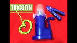 Como fazer tricotin com máquina by Cris Prata [upl. by Nozicka]