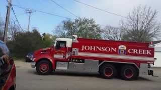 Johnson Creek Fire Department Tender Response [upl. by Gilus587]