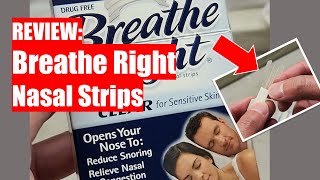 REVIEW Breathe Right Nasal Strips  Does it really reduce snoring [upl. by Foah]