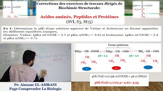 Exercice 1  Ionisation et calcul de pHi des acides aminés à chaine latérale non ionisable [upl. by Hannah]