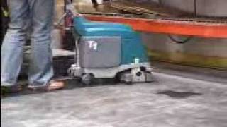 Tennant T1 Floor Scrubber Video from PowerVac [upl. by Aleda]