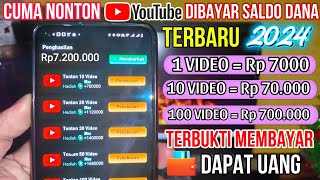 PASTI CAIR NONTON YOUTUBE DAPAT UANG 2024  CARA DAPAT UANG DARI INTERNET 2024 [upl. by Alidis]