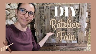 DIY Râtelier à foin en palette pour chèvres [upl. by Ydnahs302]