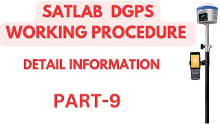 How to set Satlab Dgps base amp rover in tr7 I satlab Dgps working procedure I satlab tr7 Dgps [upl. by Akere673]