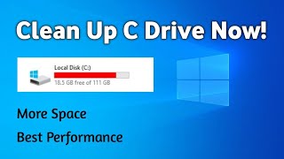 How to Clean C Drive In Windows 10  Make Your PC Faster [upl. by Naloj]