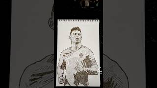 Drawing cristiano ronaldo art drawing football cristianoronaldo portugal urcristiano draw [upl. by Allwein224]