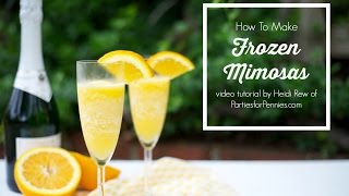 How to Make Frozen Mimosas [upl. by Anod]