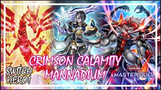 MANNADIUM CRIMSON CALAMITY POST RIDE INTO THE FUTURE RANKED GAMEPLAY YuGiOh Master Duel [upl. by Pik655]