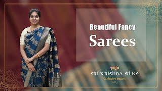 Beautiful Fancy Sarees  Sri Krishna Silks [upl. by Lotsyrk]