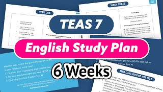 ATI TEAS English Study Plan [upl. by Ailama]