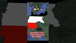 TERRITORIOS PERDIDOS POR ALEMANIA EN LA WW1 countryballs historia shorts [upl. by Sophy]