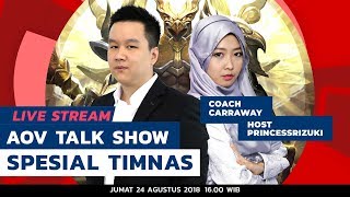 AOV Talkshow spesial ASIAN Games 2018 bersama coach Carraway  Garena AOV [upl. by Gilges]