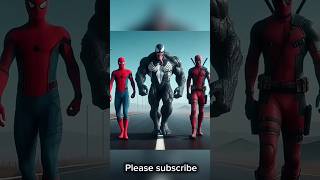 Spiderman Deadpool venom surprised girls marvel shortvideo trending ytshorts shorts coolvideo [upl. by Duane]