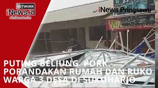 Puting Beliung Terjang Sukoharjo Pringsewu3 Pekon Terdampak Parah [upl. by Nyllaf]