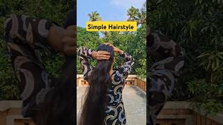 Easy hairstyle for long hair shortvideo shorts trending viral youtubeshorts youtube [upl. by Ahseel539]