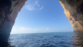 Stunning Gorgeous caves of Lagos Portugal  4K [upl. by Eltsirc584]