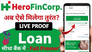 hero fincorp personal loan apply 2024  hero fincorp loan  New loan app 2024 today [upl. by Nyloj]