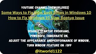 How to Fix Windows 10 Slow Bootup Issue windows microsoft issue fix howto laptop computer [upl. by Eemyaj]