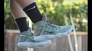 NIKE REACT HYPERDUNK 2017 FLYKNIT PERFORMANCE REVIEW [upl. by Alul]