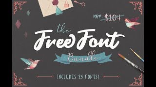 25 Gratis Lettertypes van de thehungryjpegcom [upl. by Aneri152]