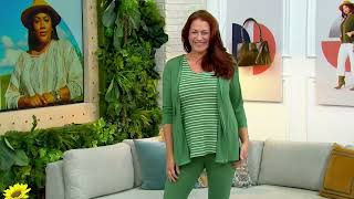 Cuddl Duds Flexwear OpenFront Cardigan and Tank Twin Set on QVC [upl. by Felder186]