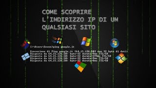 Tutorial 1  Come scoprire lindirizzo IP di un qualsiasi sito [upl. by Tiat]