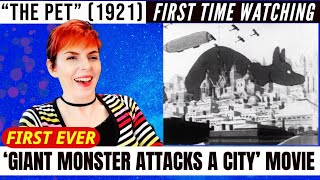 The Pet 1921 First Time Watching Reaction  The First Ever Giant Monster Attacks a City Film [upl. by Delphinia166]