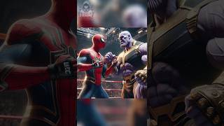 spiderman vs thanos Revenge of ironman 🥊 UFC Match marvel avengers spiderman ufc shorts [upl. by Flanigan]