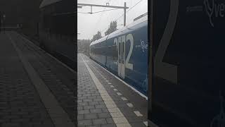 Blauwnet Flirt3 vertrekt vanuit Station Borne richting Almelo Wierden Nijverdal Raalte en Zwolle [upl. by Asoral]