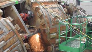 Disassembling Bertha – the first cutterhead lift [upl. by Atirehc342]